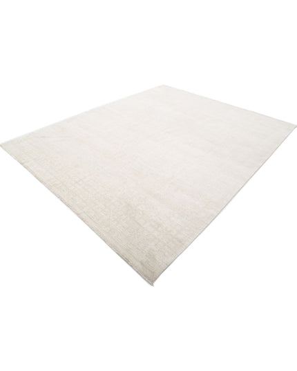 Khotan 8' 0" X 9' 9" Hand Knotted Wool Rug 8' 0" X 9' 9" (244 X 297) / Ivory / Wool