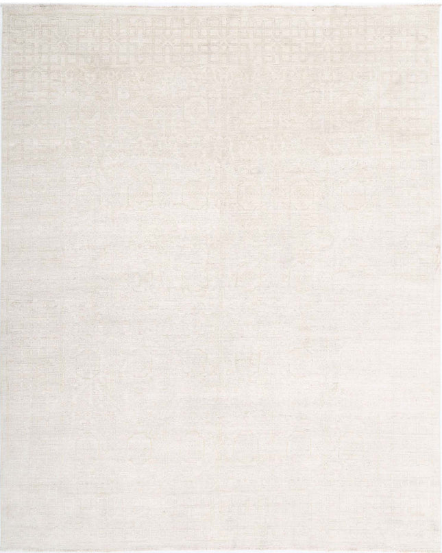 Khotan 8' 0" X 9' 9" Hand Knotted Wool Rug 8' 0" X 9' 9" (244 X 297) / Ivory / Wool