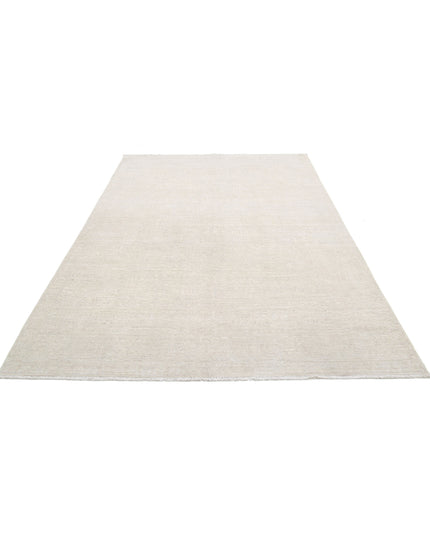 Khotan 5' 11" X 8' 8" Hand Knotted Wool Rug 5' 11" X 8' 8" (180 X 264) / Ivory / Wool