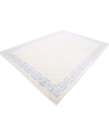 Khotan 8' 5" X 11' 5" Hand Knotted Wool Rug 8' 5" X 11' 5" (257 X 348) / Ivory / Wool