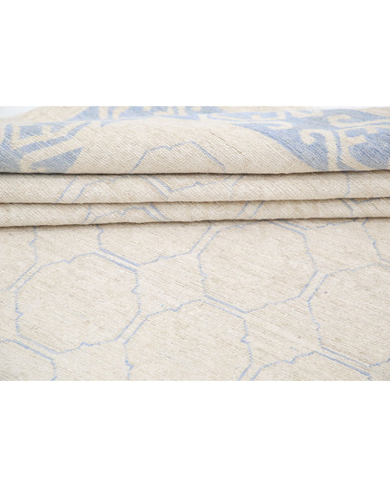 Khotan 8' 5" X 11' 5" Hand Knotted Wool Rug 8' 5" X 11' 5" (257 X 348) / Ivory / Wool