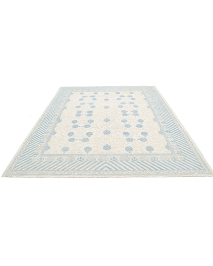 Khotan 8' 2" X 9' 6" Hand Knotted Wool Rug 8' 2" X 9' 6" (249 X 290) / Ivory / Wool
