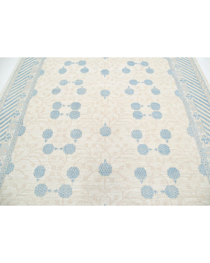 Khotan 8' 2" X 9' 6" Hand Knotted Wool Rug 8' 2" X 9' 6" (249 X 290) / Ivory / Wool
