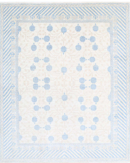 Khotan 8' 2" X 9' 6" Hand Knotted Wool Rug 8' 2" X 9' 6" (249 X 290) / Ivory / Wool