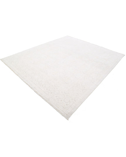 Khotan 8' 1" X 9' 4" Hand Knotted Wool Rug 8' 1" X 9' 4" (246 X 284) / Ivory / Wool