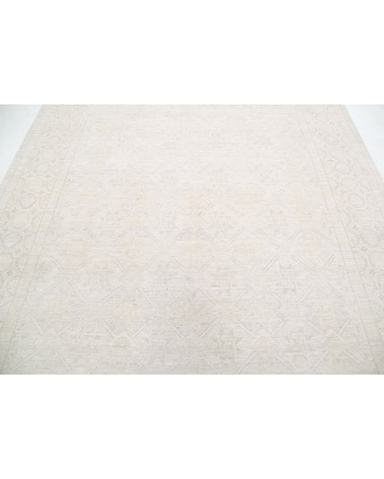 Khotan 8' 1" X 9' 4" Hand Knotted Wool Rug 8' 1" X 9' 4" (246 X 284) / Ivory / Wool