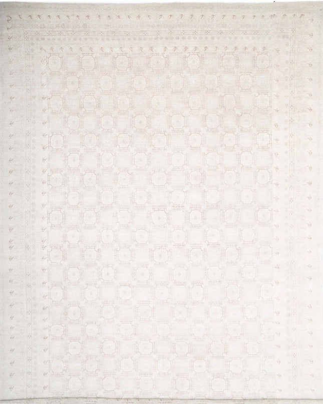 Khotan 17' 0" X 23' 11" Hand Knotted Wool Rug 17' 0" X 23' 11" (518 X 729) / Ivory / Wool