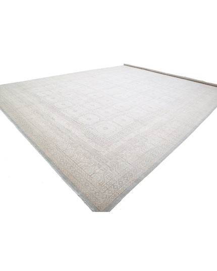 Khotan 16' 1" X 24' 1" Hand Knotted Wool Rug 16' 1" X 24' 1" (490 X 734) / Grey / Wool