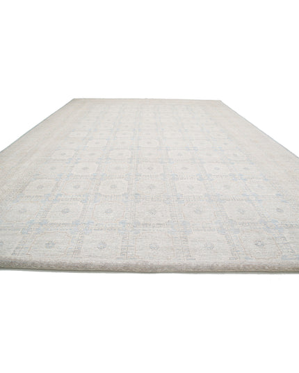 Khotan 16' 1" X 24' 1" Hand Knotted Wool Rug 16' 1" X 24' 1" (490 X 734) / Grey / Wool