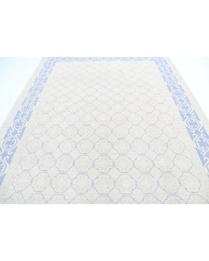 Khotan 8' 4" X 10' 9" Hand Knotted Wool Rug 8' 4" X 10' 9" (254 X 328) / Ivory / Wool