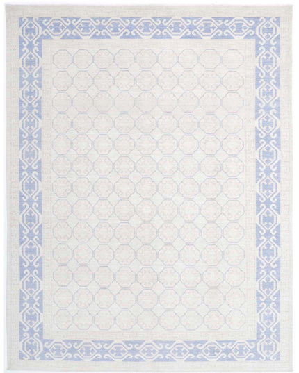 Khotan 8' 4" X 10' 9" Hand Knotted Wool Rug 8' 4" X 10' 9" (254 X 328) / Ivory / Wool