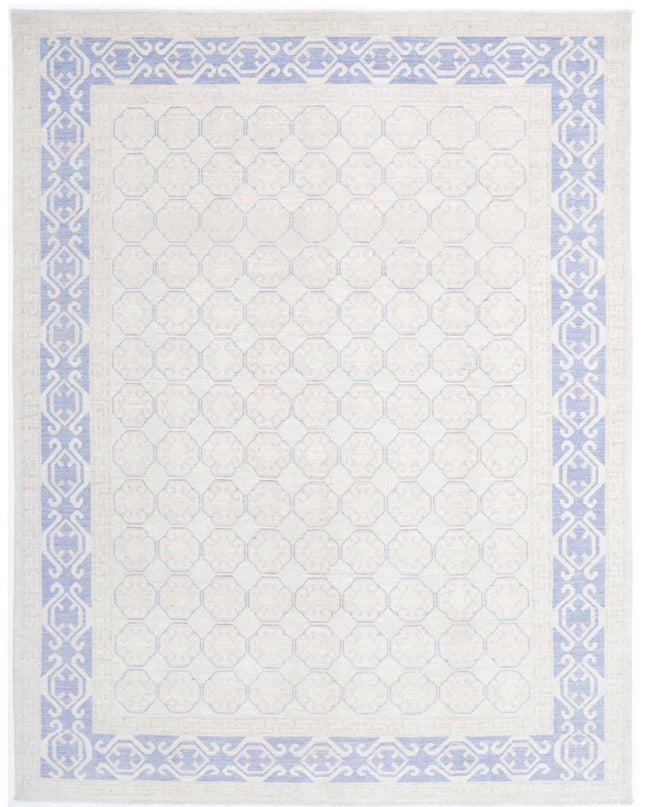 Khotan 8' 4" X 10' 9" Hand Knotted Wool Rug 8' 4" X 10' 9" (254 X 328) / Ivory / Wool