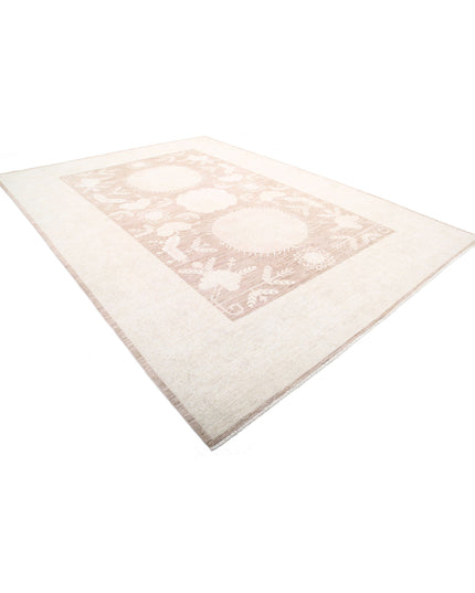 Khotan 9' 11" X 13' 7" Hand Knotted Wool Rug 9' 11" X 13' 7" (302 X 414) / Brown / Wool