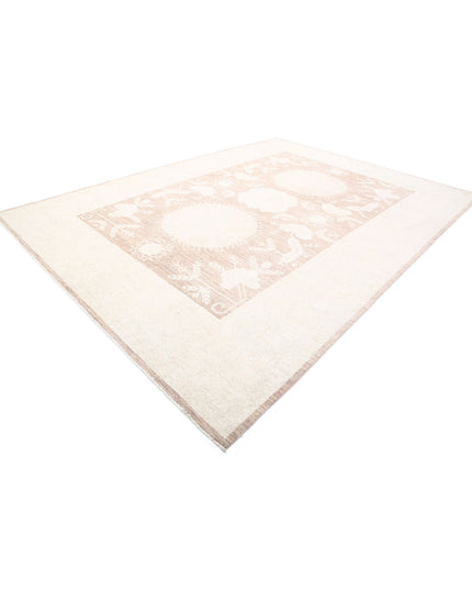 Khotan 9' 11" X 13' 7" Hand Knotted Wool Rug 9' 11" X 13' 7" (302 X 414) / Brown / Wool