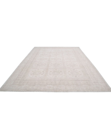 Khotan 9' 10" X 13' 7" Hand Knotted Wool Rug 9' 10" X 13' 7" (300 X 414) / Ivory / Wool