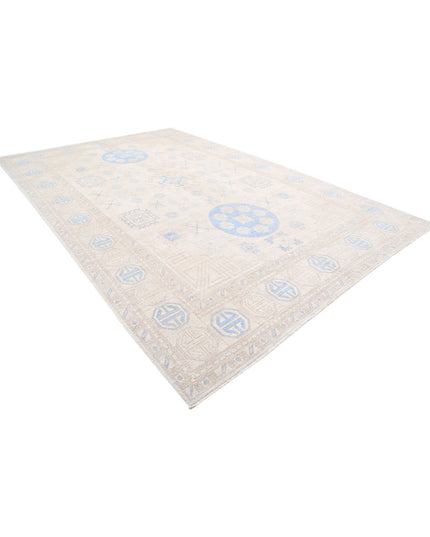 Khotan 9' 10" X 14' 11" Hand Knotted Wool Rug 9' 10" X 14' 11" (300 X 455) / Ivory / Wool