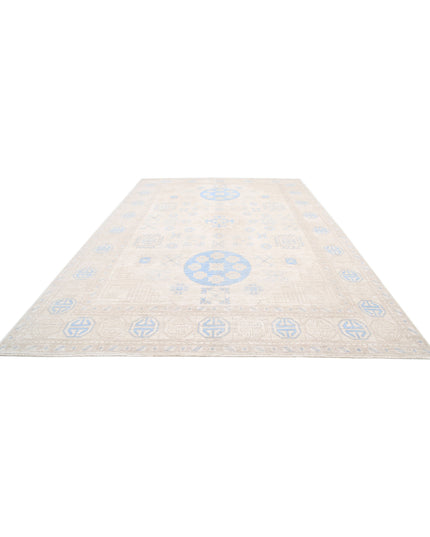 Khotan 9' 10" X 14' 11" Hand Knotted Wool Rug 9' 10" X 14' 11" (300 X 455) / Ivory / Wool
