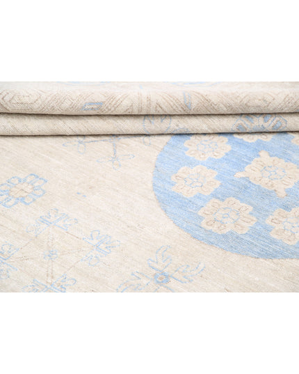 Khotan 9' 10" X 14' 11" Hand Knotted Wool Rug 9' 10" X 14' 11" (300 X 455) / Ivory / Wool