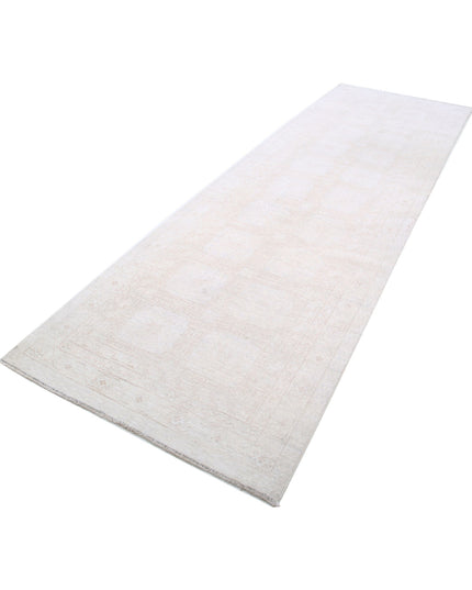 Khotan 3' 10" X 11' 10" Hand Knotted Wool Rug 3' 10" X 11' 10" (117 X 361) / Ivory / Wool