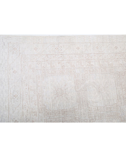 Khotan 3' 10" X 11' 10" Hand Knotted Wool Rug 3' 10" X 11' 10" (117 X 361) / Ivory / Wool