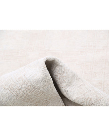 Khotan 3' 10" X 11' 10" Hand Knotted Wool Rug 3' 10" X 11' 10" (117 X 361) / Ivory / Wool