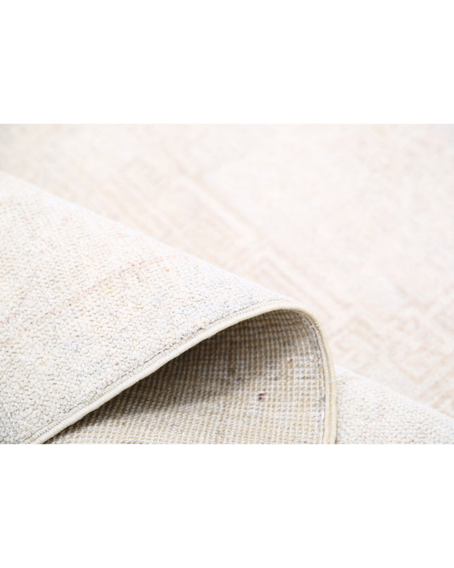 Khotan 3' 10" X 11' 10" Hand Knotted Wool Rug 3' 10" X 11' 10" (117 X 361) / Ivory / Wool