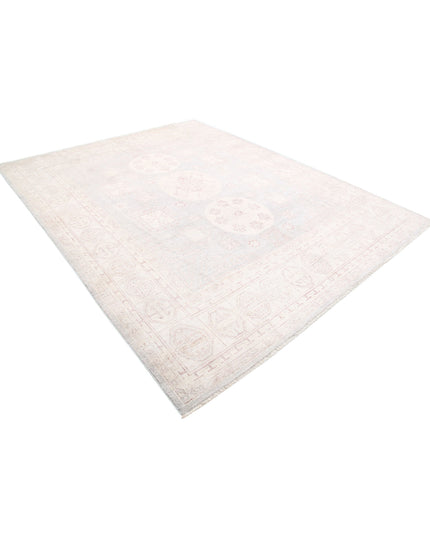 Khotan 8' 1" X 9' 10" Hand Knotted Wool Rug 8' 1" X 9' 10" (246 X 300) / Grey / Wool