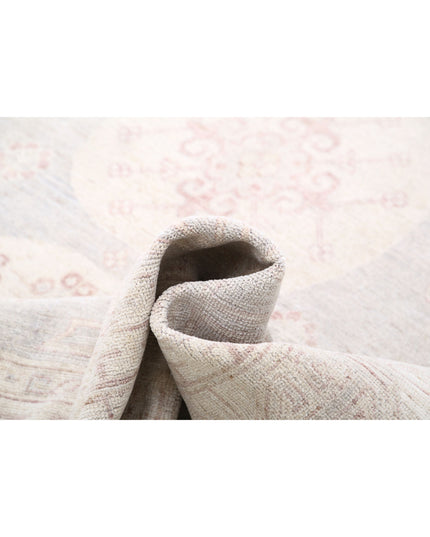 Khotan 8' 1" X 9' 10" Hand Knotted Wool Rug 8' 1" X 9' 10" (246 X 300) / Grey / Wool