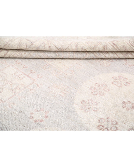 Khotan 8' 1" X 9' 10" Hand Knotted Wool Rug 8' 1" X 9' 10" (246 X 300) / Grey / Wool