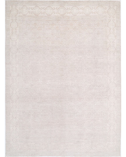 Khotan 8' 4" X 11' 4" Hand Knotted Wool Rug 8' 4" X 11' 4" (254 X 345) / Taupe / Wool