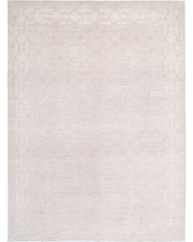 Khotan 8' 4" X 11' 4" Hand Knotted Wool Rug 8' 4" X 11' 4" (254 X 345) / Taupe / Wool
