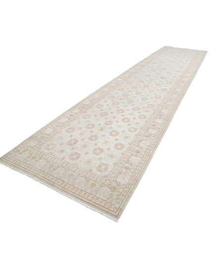 Khotan 4' 10" X 20' 4" Hand Knotted Wool Rug 4' 10" X 20' 4" (147 X 620) / Grey / Wool