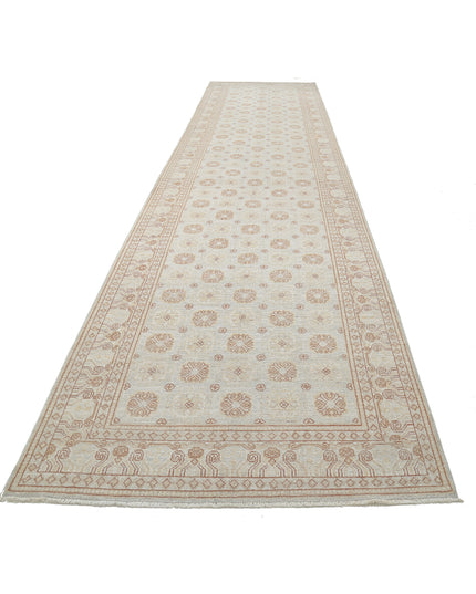 Khotan 4' 10" X 20' 4" Hand Knotted Wool Rug 4' 10" X 20' 4" (147 X 620) / Grey / Wool