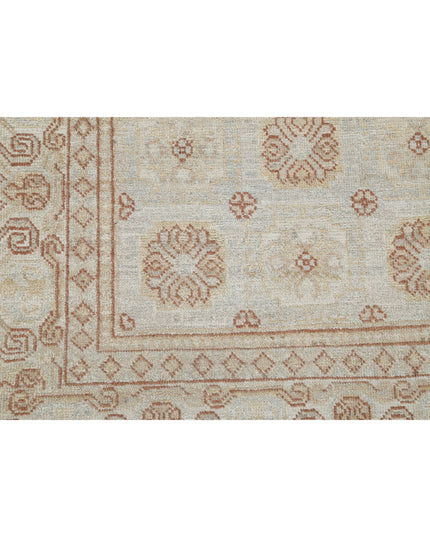 Khotan 4' 10" X 20' 4" Hand Knotted Wool Rug 4' 10" X 20' 4" (147 X 620) / Grey / Wool