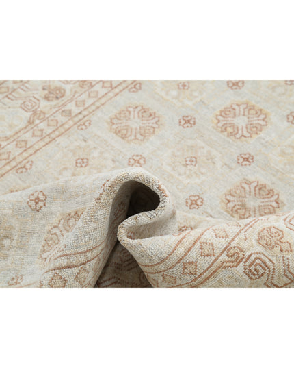 Khotan 4' 10" X 20' 4" Hand Knotted Wool Rug 4' 10" X 20' 4" (147 X 620) / Grey / Wool