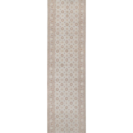 Khotan 4' 10" X 20' 4" Hand Knotted Wool Rug 4' 10" X 20' 4" (147 X 620) / Grey / Wool