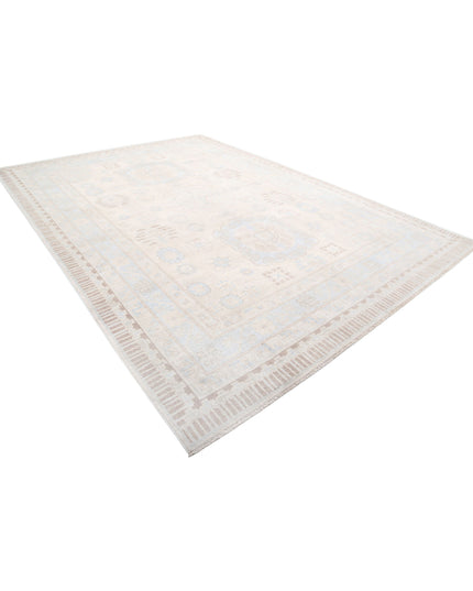 Khotan 9' 10" X 13' 7" Hand Knotted Wool Rug 9' 10" X 13' 7" (300 X 414) / Ivory / Wool