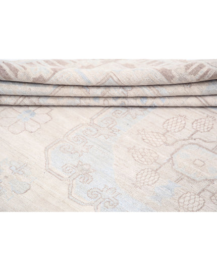 Khotan 9' 10" X 13' 7" Hand Knotted Wool Rug 9' 10" X 13' 7" (300 X 414) / Ivory / Wool