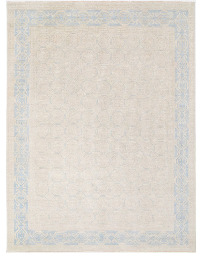 Khotan 8' 8" X 11' 6" Hand Knotted Wool Rug 8' 8" X 11' 6" (264 X 351) / Ivory / Wool