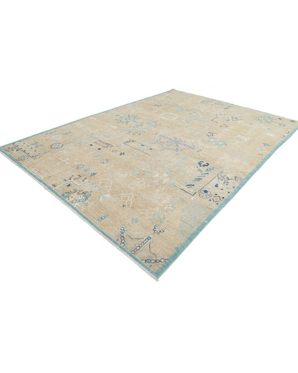 Khotan 8' 10" X 12' 6" Hand Knotted Wool Rug 8' 10" X 12' 6" (269 X 381) / Gold / Wool