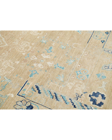 Khotan 8' 10" X 12' 6" Hand Knotted Wool Rug 8' 10" X 12' 6" (269 X 381) / Gold / Wool