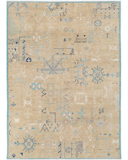 Khotan 8' 10" X 12' 6" Hand Knotted Wool Rug 8' 10" X 12' 6" (269 X 381) / Gold / Wool