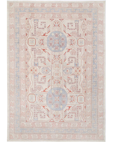 Khotan 9' 9" X 13' 10" Hand Knotted Wool Rug 9' 9" X 13' 10" (297 X 422) / Ivory / Wool