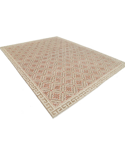 Khotan 9' 2" X 11' 8" Hand Knotted Wool Rug 9' 2" X 11' 8" (280 X 356) / Taupe / Wool