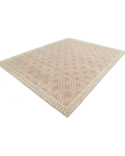 Khotan 9' 2" X 11' 8" Hand Knotted Wool Rug 9' 2" X 11' 8" (280 X 356) / Taupe / Wool