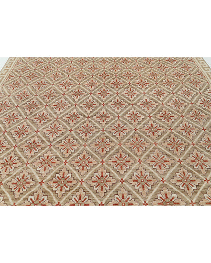 Khotan 9' 2" X 11' 8" Hand Knotted Wool Rug 9' 2" X 11' 8" (280 X 356) / Taupe / Wool