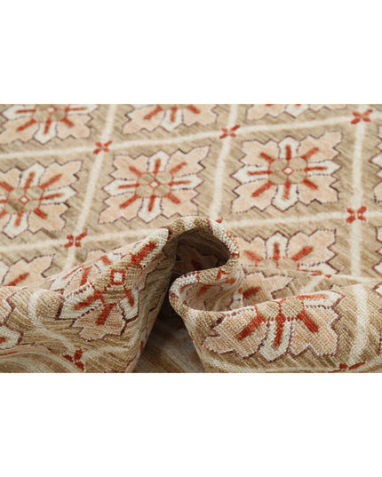 Khotan 9' 2" X 11' 8" Hand Knotted Wool Rug 9' 2" X 11' 8" (280 X 356) / Taupe / Wool