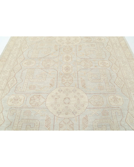 Khotan 8' 2" X 9' 5" Hand Knotted Wool Rug 8' 2" X 9' 5" (249 X 287) / Blue / Wool