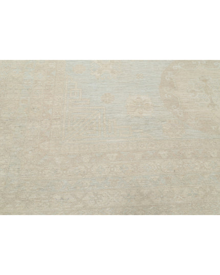 Khotan 11' 8" X 17' 11" Hand Knotted Wool Rug 11' 8" X 17' 11" (356 X 546) / Blue / Wool