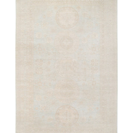 Khotan 11' 8" X 17' 11" Hand Knotted Wool Rug 11' 8" X 17' 11" (356 X 546) / Blue / Wool